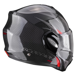 Moto přilba SCORPION EXO-TECH EVO CARBON TOP černo/červená